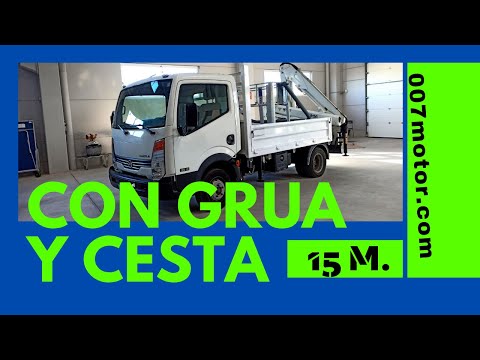 Oferta camión de 3500kg con grúa y cesta elevadora de 14 m